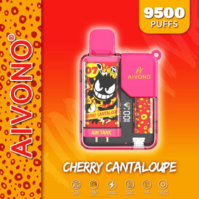 Aivono AIM TANK 9500 vyšnių kantalupa - 4FRZ45 Vape Shop Kaunas