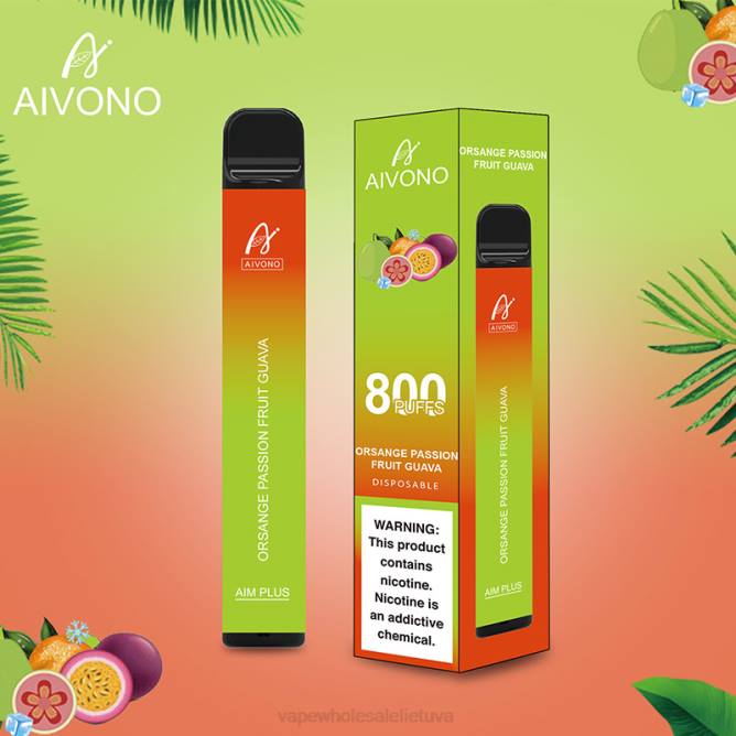 Aivono AIM PLUS 800 apelsinų pasiflorų gvajava - 4FRZ189 Vape Wholesaler