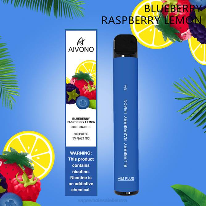 Aivono AIM PLUS 800 mėlynių aviečių citrina - 4FRZ173 Vape Lietuva