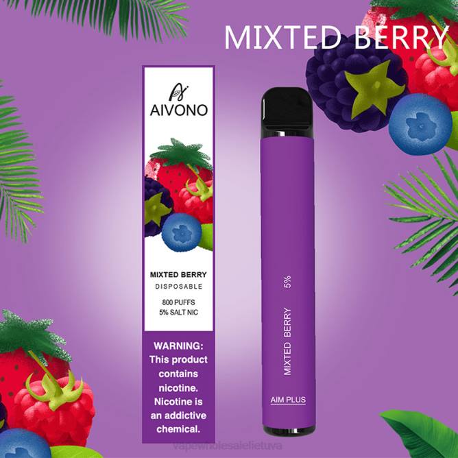Aivono AIM PLUS 800 mišrios uogos - 4FRZ188 Vape Wholesale Supplier