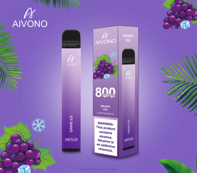 Aivono AIM PLUS 800 vynuogių ledas - 4FRZ179 Vape Shop Vilnius