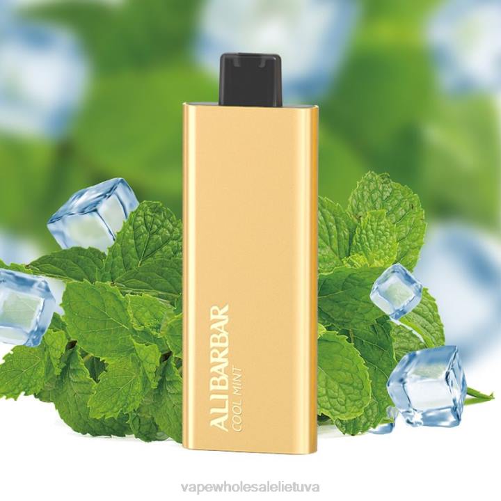 Bez Nikotinove Vape 0DL854 Alibarbar Pandora 7000 vienkartinių vape vėsios mėtos