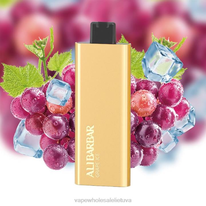 Vape Be Nikotino 0DL856 Alibarbar Pandora 7000 vienkartinių vape vynuogių ledas
