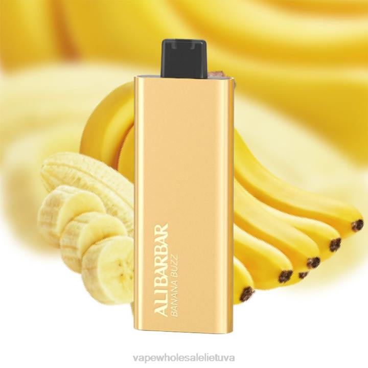 Vape Be Nikotino 0DL865 Alibarbar Pandora 7000 vienkartinių vape bananų šurmulys