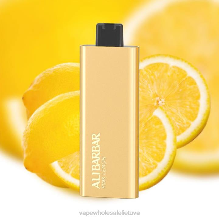 Vape Lietuva 0DL859 Alibarbar Pandora 7000 vienkartinių vape rožinė citrina