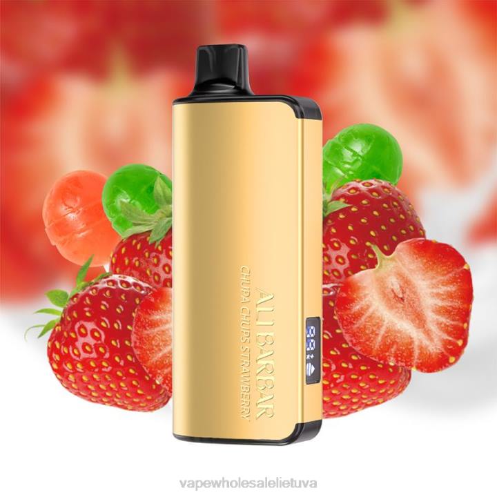 E Cigareciu 0DL834 Alibarbar Ingot 20000 vienkartinių vape chupa chups braškių