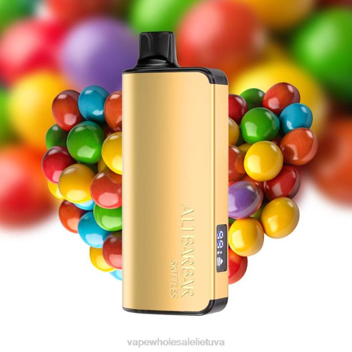 Vape Lietuva 0DL841 Alibarbar Ingot 20000 vienkartinių vape vaivorykštės saldainiai