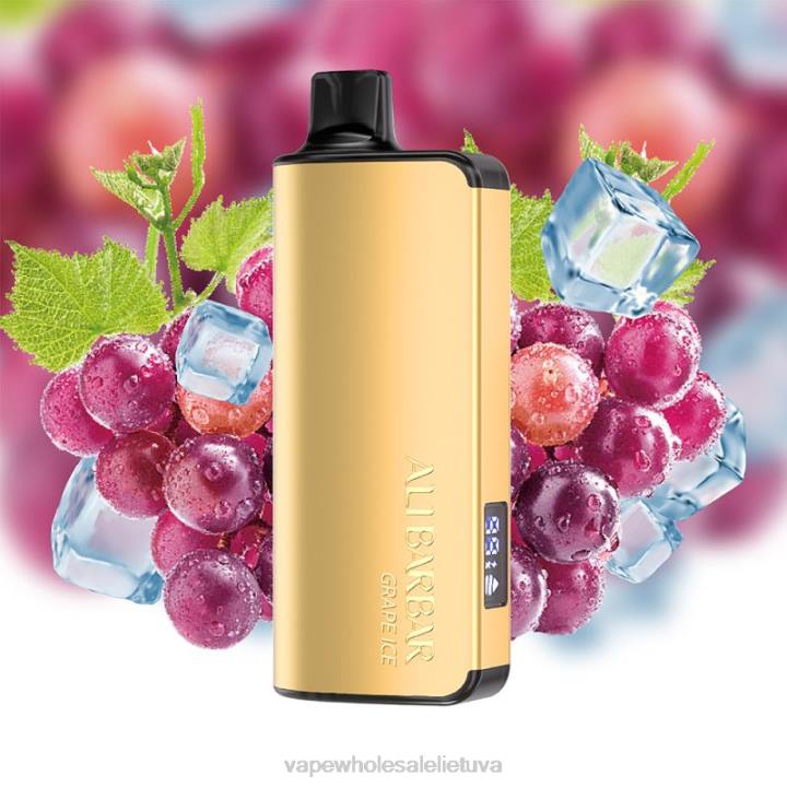 Vape Wholesale Lietuva 0DL837 Alibarbar Ingot 20000 vienkartinių vape vynuogių ledas
