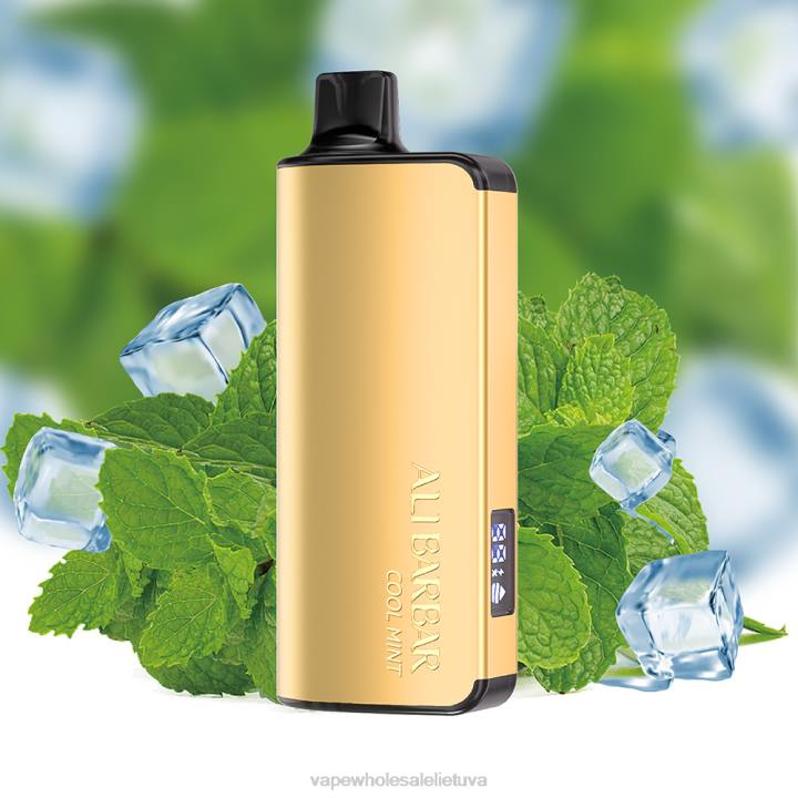 Bez Nikotinove Vape 0DL818 Alibarbar Ingot 9000 vienkartinių vape vėsios mėtos