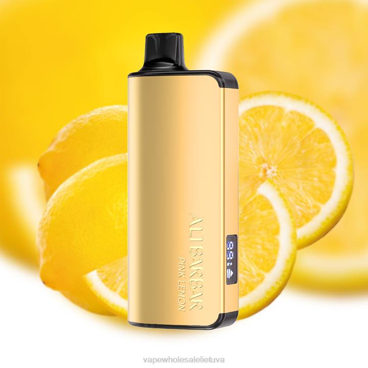 Vape Lietuva 0DL823 Alibarbar Ingot 9000 vienkartinių vape rožinė citrina