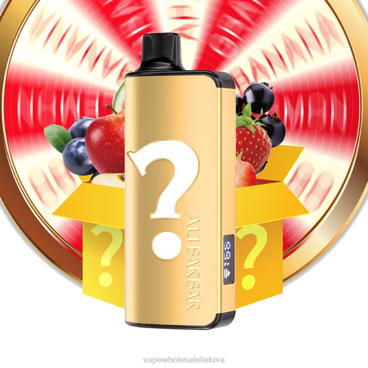 Vape Wholesale Lietuva 0DL819 Alibarbar Ingot 9000 vienkartinių vape skonio ruletė