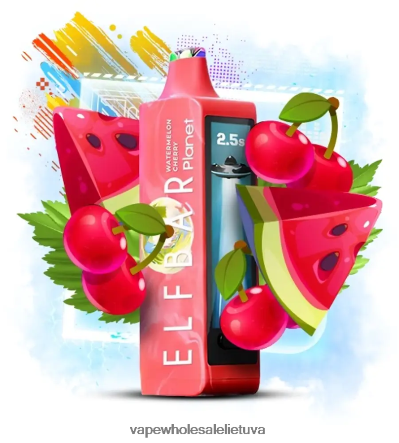Elf Bar Planet 25 000 - 2LXB8421 arbūzo vyšnia Vape Wholesaler