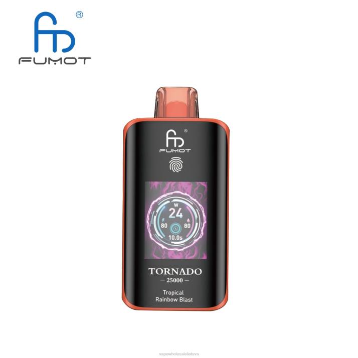 Vape Wholesale Supplier 404213 atogrąžų vaivorykštės sprogimas - Fumot Tornado 25000 vienkartinių vape