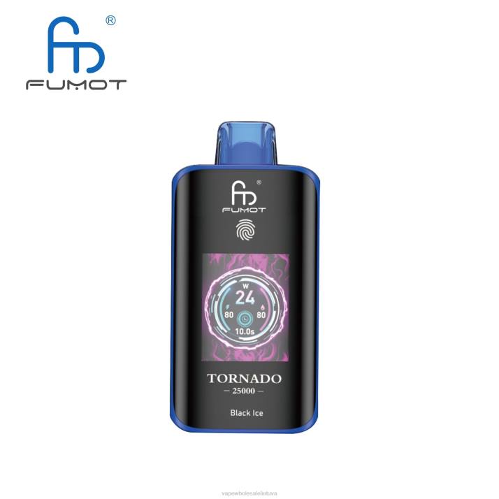 Vape Wholesale Supplier 40422 juodas ledas - Fumot Tornado 25000 vienkartinių vape