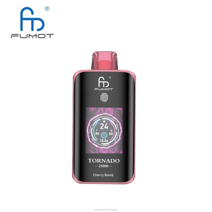 Vape Wholesale Supplier 40424 vyšnių bomba - Fumot Tornado 25000 vienkartinių vape