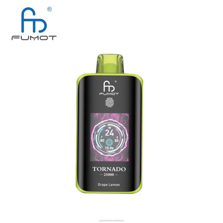 Vape Wholesale Supplier 40426 vynuogių citrina - Fumot Tornado 25000 vienkartinių vape