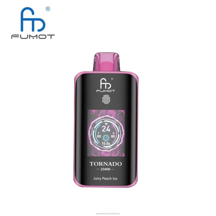 Vape Wholesale Supplier 40427 sultingas persikų ledas - Fumot Tornado 25000 vienkartinių vape
