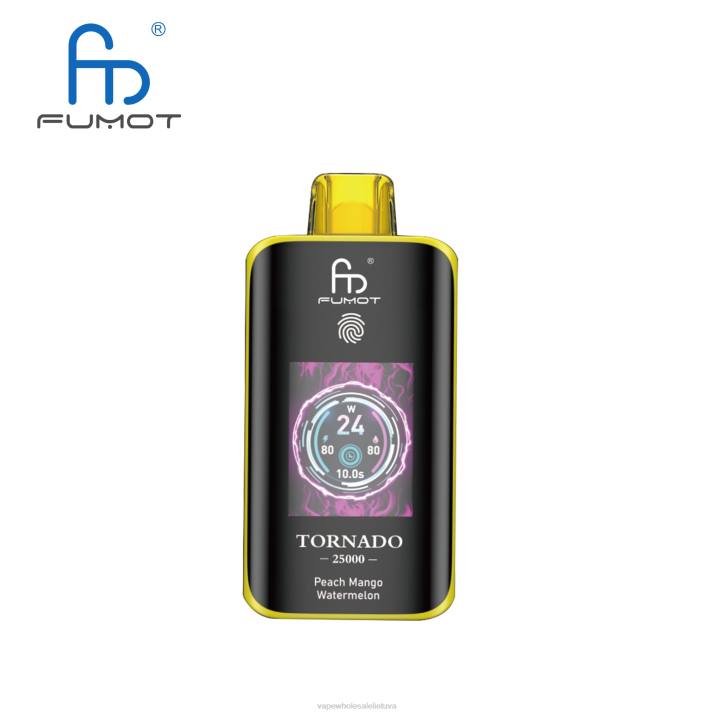 Vape Wholesale Supplier 40429 persikų mango arbūzas - Fumot Tornado 25000 vienkartinių vape
