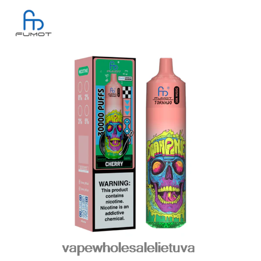 E Cigareciu 6V628P7 vyšnia Fumot Tornado 30k muzika