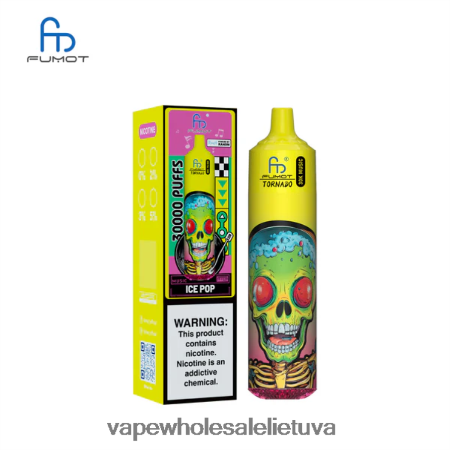 E Cigareciu Skysciai 6V628P15 ledo pop Fumot Tornado 30k muzika