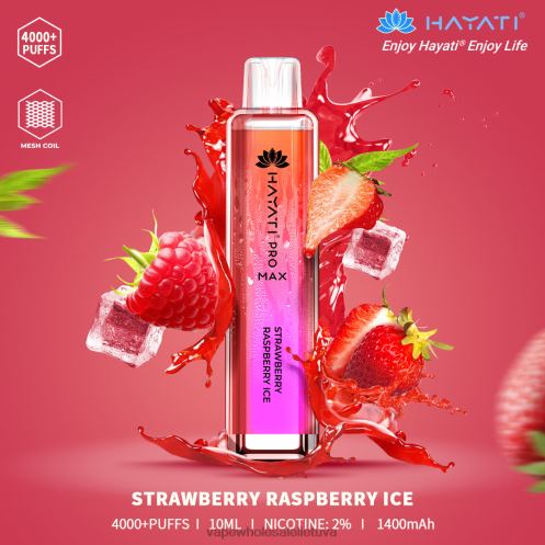E Cigareciu Skysciai Z8D0T176 | Hayati Pro Max braškių aviečių ledukai 4000