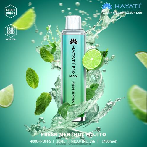 E Cigareciu Z8D0T187 | Hayati Pro Max šviežio mentolio mojito 4000