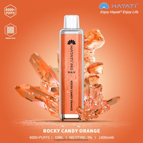 Vape Be Nikotino Z8D0T172 | Hayati Pro Max uolų saldainių oranžinė 4000