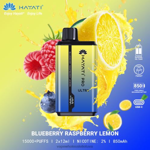 Vape Be Nikotino Z8D0T202 | Hayati Pro Ultra mėlynių aviečių citrina
