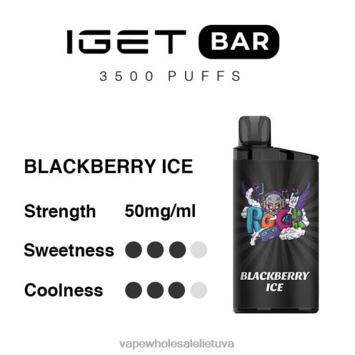 Vape Wholesale Lietuva Z8D0T91 | IGET BAR gervuogių ledų 3500 5% nikotino