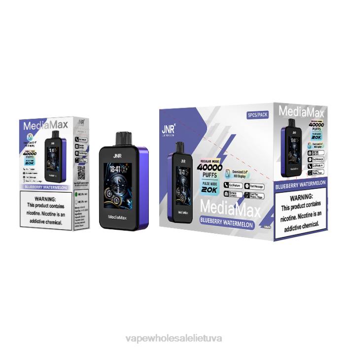 E Cigareciu Skysciai PB0612 - JNR MediaMax 40 tūkst mėlynių arbūzas