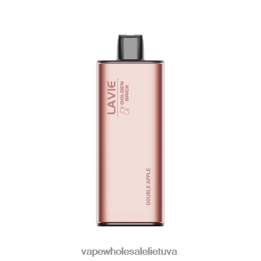 LAVIE GOLDEN BRICK 10000 išpūtimų PHN2B458 | Vape Be Nikotino dvigubas obuolys