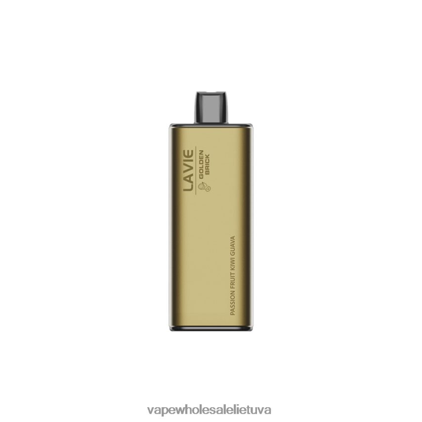 LAVIE GOLDEN BRICK 10000 išpūtimų PHN2B463 | Vape Wholesaler pasifloros vaisius kivi gvajava