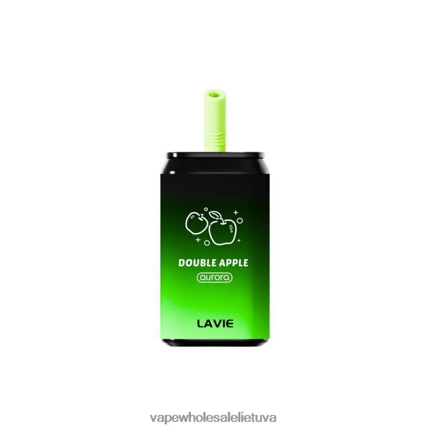 LAVIE Aurora 11000 išpūtimų PHN2B4142 | Vape Be Nikotino dvigubas obuolys