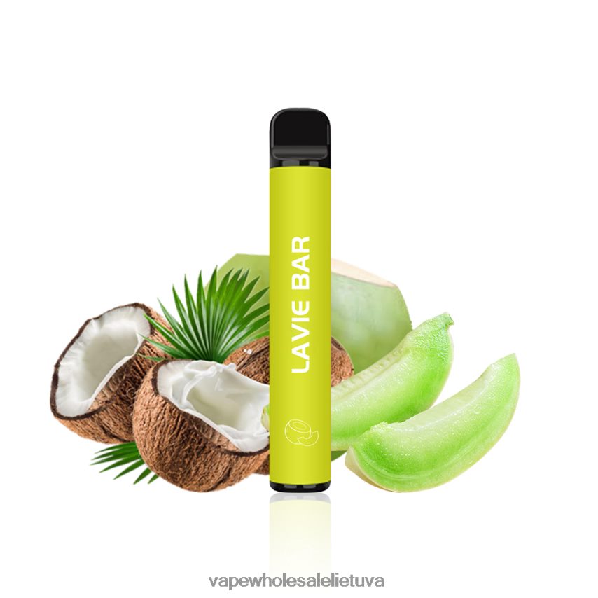 LAVIE BAR 2% versija 800 pūtimų PHN2B4324 | Vape Be Nikotino meliono kokosas