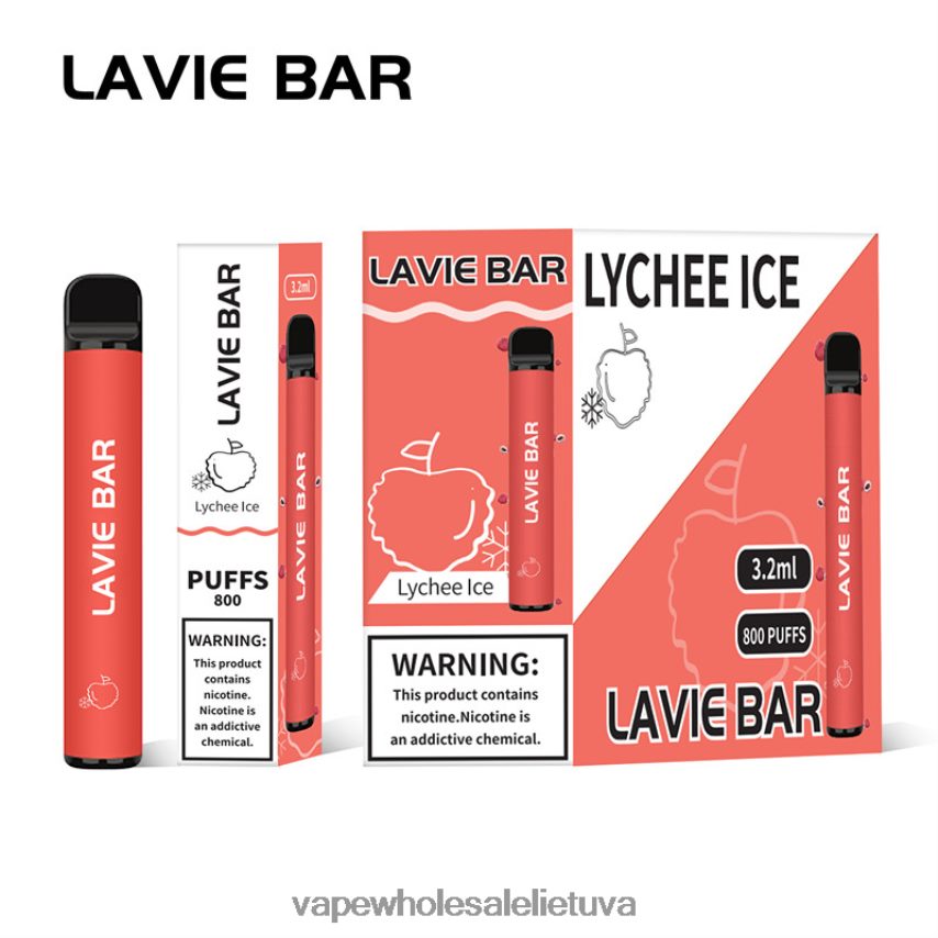 LAVIE BAR 800 išpūtimų PHN2B4313 | Vape Lietuva ličių ledas