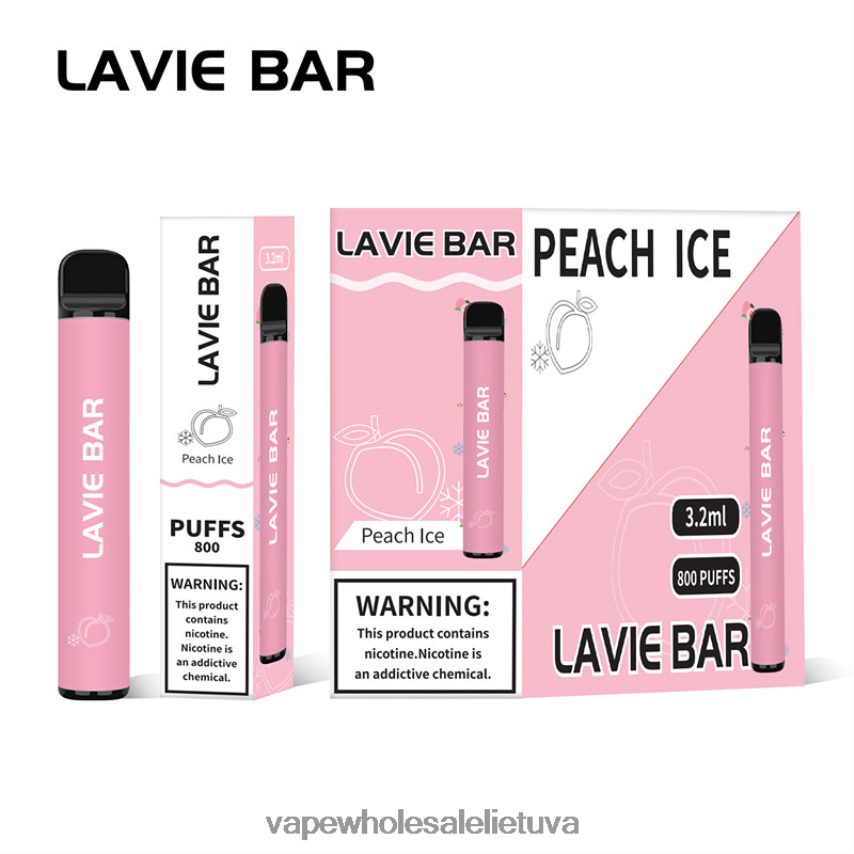 LAVIE BAR 800 išpūtimų PHN2B4314 | Vape Wholesale Supplier persikų ledas