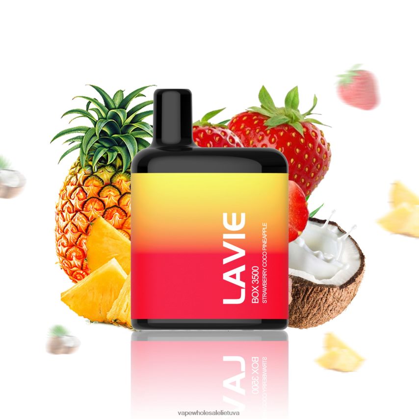 LAVIE BOX 3500 įkvėpimų PHN2B4207 | Vape Shop Vilnius braškinis kokosinis ananasas