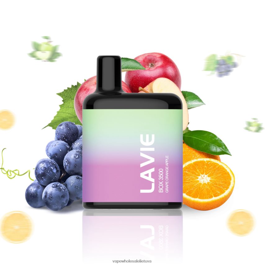 LAVIE BOX 3500 įkvėpimų PHN2B4212 | Vape Be Nikotino vynuogių apelsinų obuolių