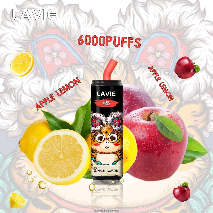 LAVIE Coke BAR 6000 išpūtimų PHN2B4275 | Vape Be Nikotino obuolių citrina