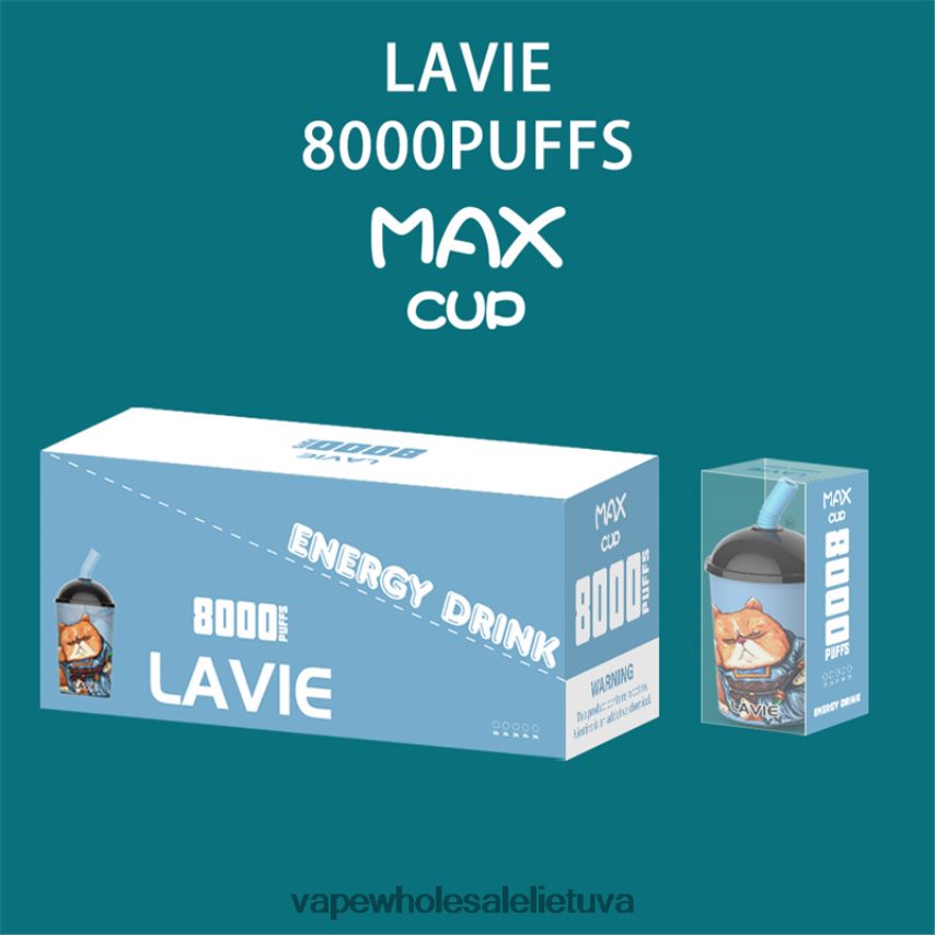 LAVIE Max Cup 8000 įkvėpimų PHN2B4259 | Vape Wholesaler energetinis gėrimas