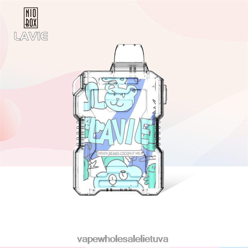 LAVIE NIO BOX 9000 išpūtimų PHN2B4188 | Vape Wholesale Supplier žaliųjų pupelių kokoso pienas