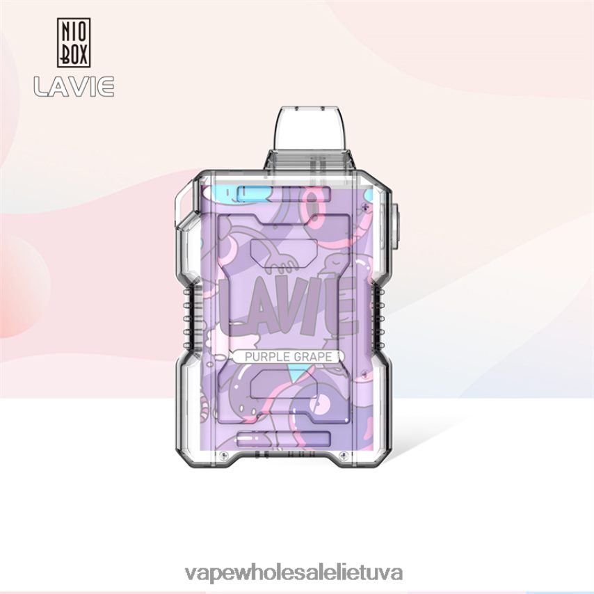 LAVIE NIO BOX 9000 išpūtimų PHN2B4192 | Vape Shop Kaunas violetinė vynuogė