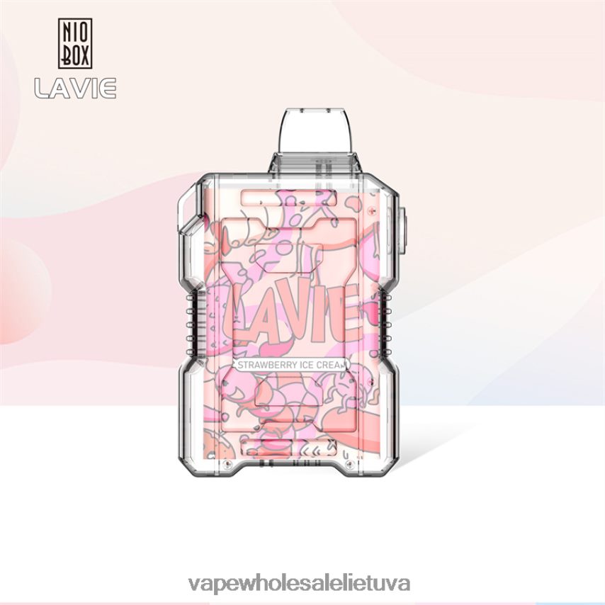 LAVIE NIO BOX 9000 išpūtimų PHN2B4196 | Vape Wholesaler braškių ledų
