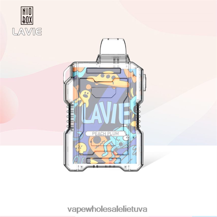 LAVIE NIO BOX 9000 išpūtimų PHN2B4198 | Vape Be Nikotino persikų slyva