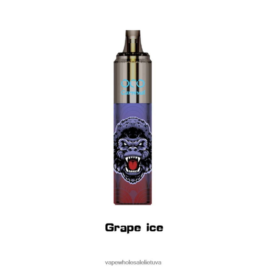 LAVIE OCO karnavalas 10000 pūtimų PHN2B4350 | Vape Wholesaler vynuogių ledas