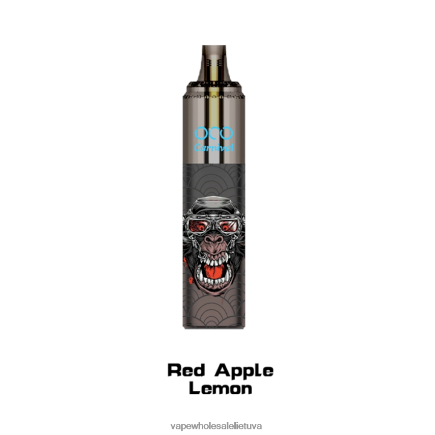 LAVIE OCO karnavalas 10000 pūtimų PHN2B4356 | Vape Wholesale Supplier raudonojo obuolio citrina