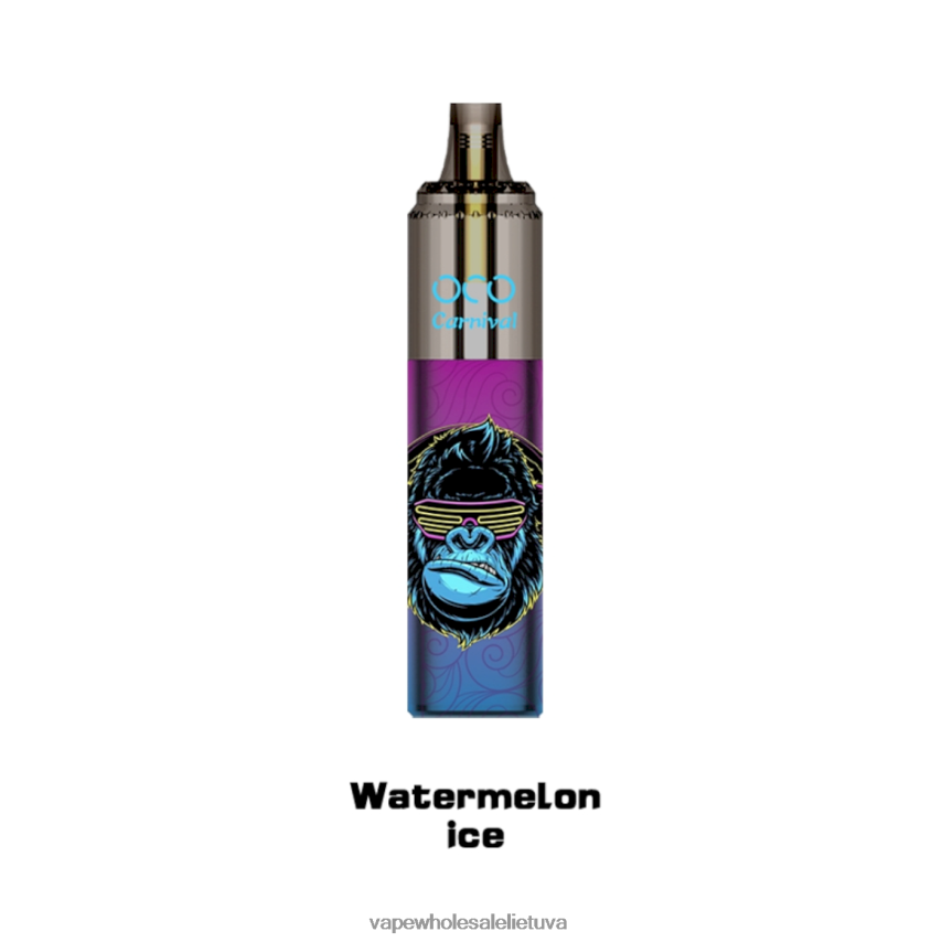 LAVIE OCO karnavalas 10000 pūtimų PHN2B4359 | Vape Be Nikotino arbūzų ledas