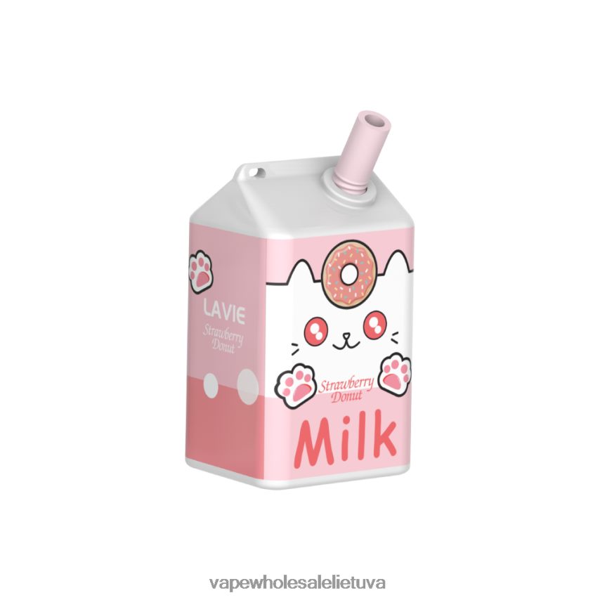 LAVIE MILK 7000 įkvėpimų PHN2B4177 | Vape Be Nikotino braškinė spurga