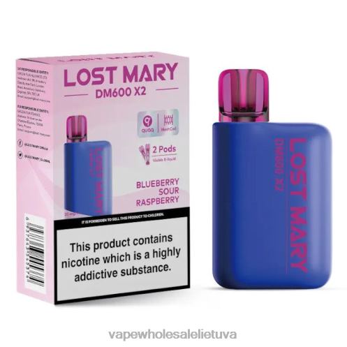 Bez Nikotinove Vape Z8D0T469 | LOST MARY DM600 X2 mėlynių rūgščių aviečių