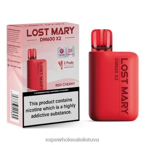 Bez Nikotinove Vape Z8D0T479 | LOST MARY DM600 X2 raudona vyšnia